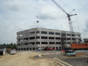 Building under construction at Annapolis Junction Town Center in Howard County