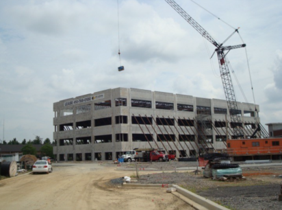 Building under construction at Annapolis Junction Town Center in Howard County