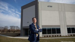 Matt Holbrook shows off a St. John Properties site along Arcadia Drive in Frederick.