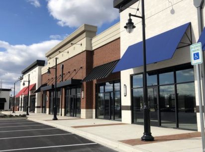 Among several new office, flex, or industrial properties in the works by St. John Properties is a retail project built on spec at Greenleigh in Middle River. The 13,000-square-foot development was completed late last year and is now awaiting tenants. MELODY SIMMONS
