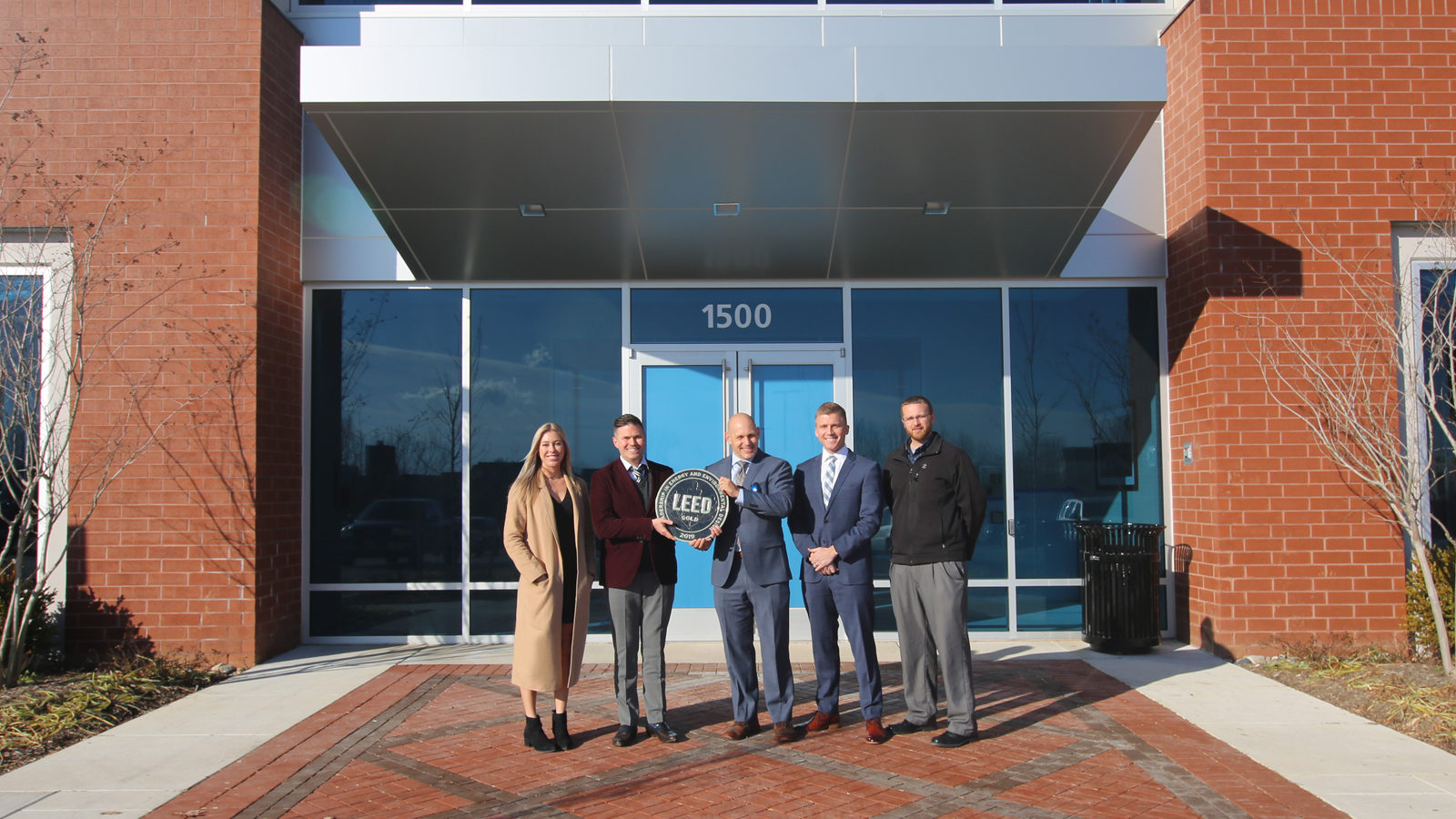 LEED plaque presentation at 1500 West Nursery Road at BWI Tech Park