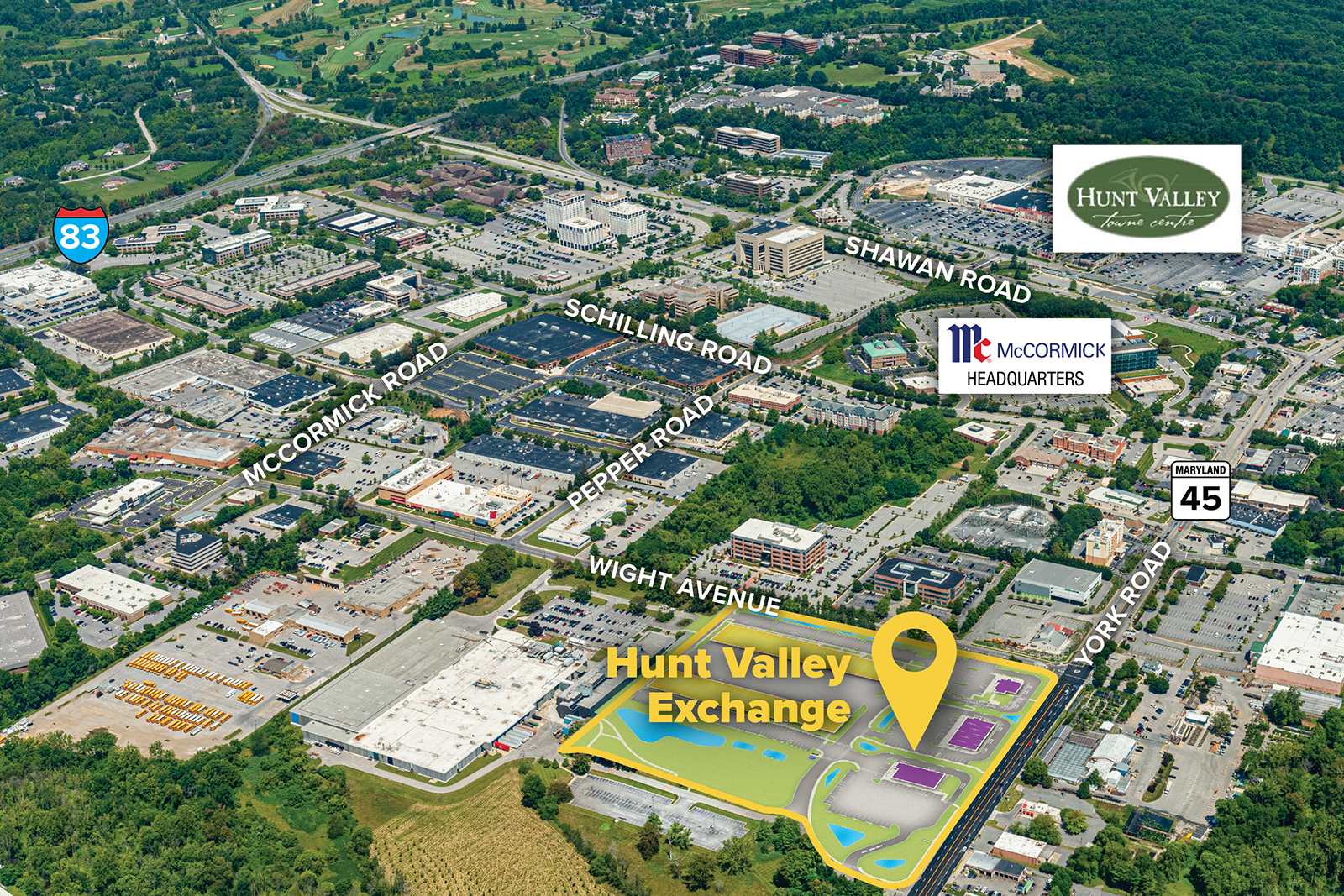 Hunt Valley Exchange | Aerial