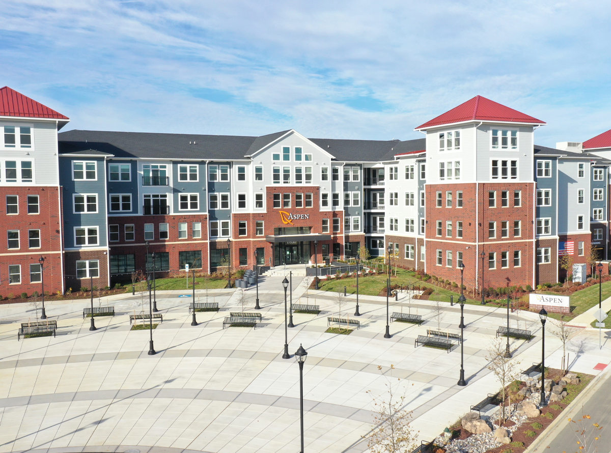 The Aspen at Melford Town Center, a 388-unit luxury multifamily community situated within Melford Town Center, a 466-acre mixed-use development in Prince George’s County, Maryland, is now open to residents.
