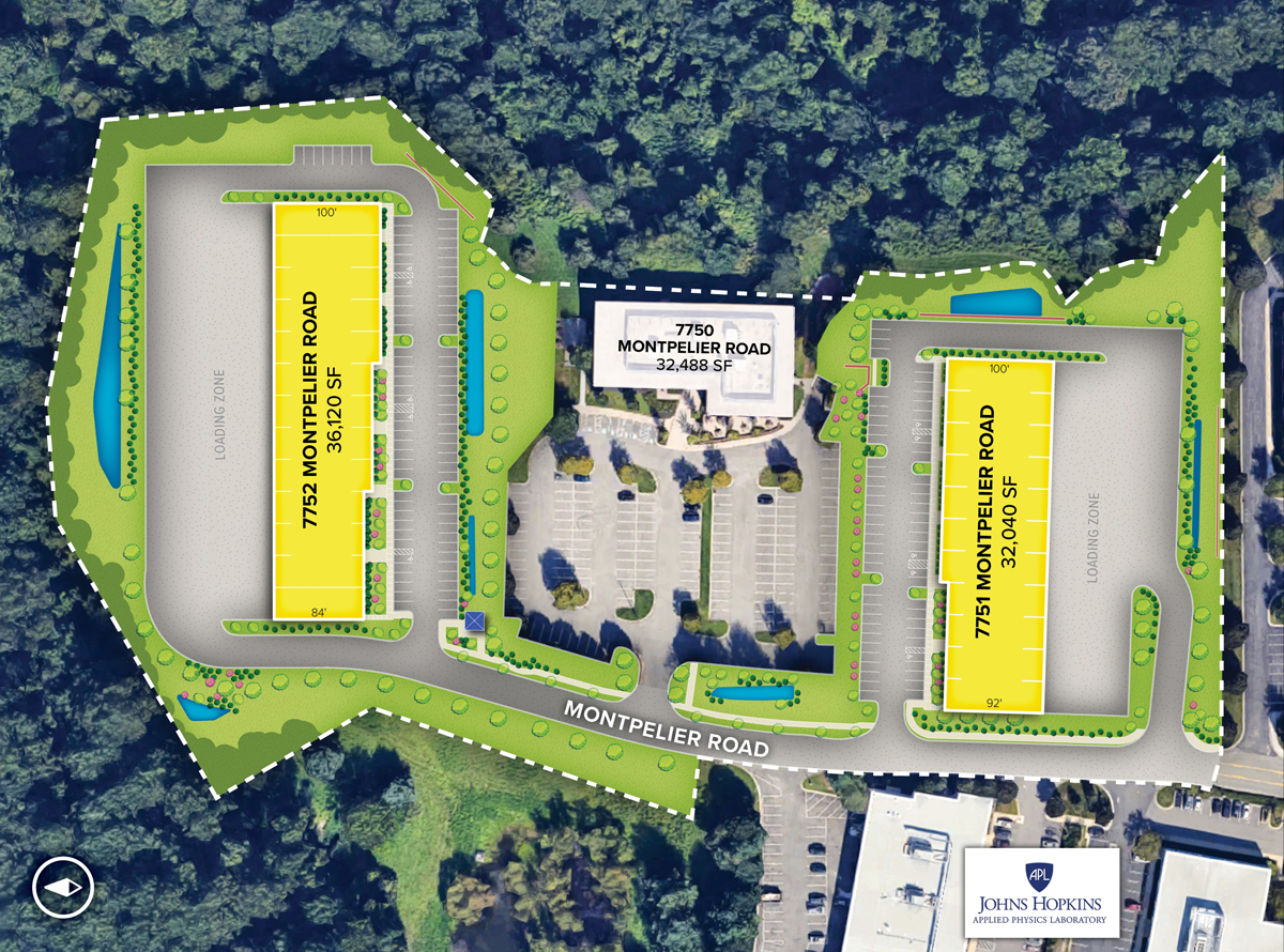 St. John Properties, Inc. and Greenebaum Enterprises intend to speculatively develop two flex/R&D buildings, comprising nearly 70,000 square feet of space, at a 12.5-acre site positioned within Montpelier Research Park.