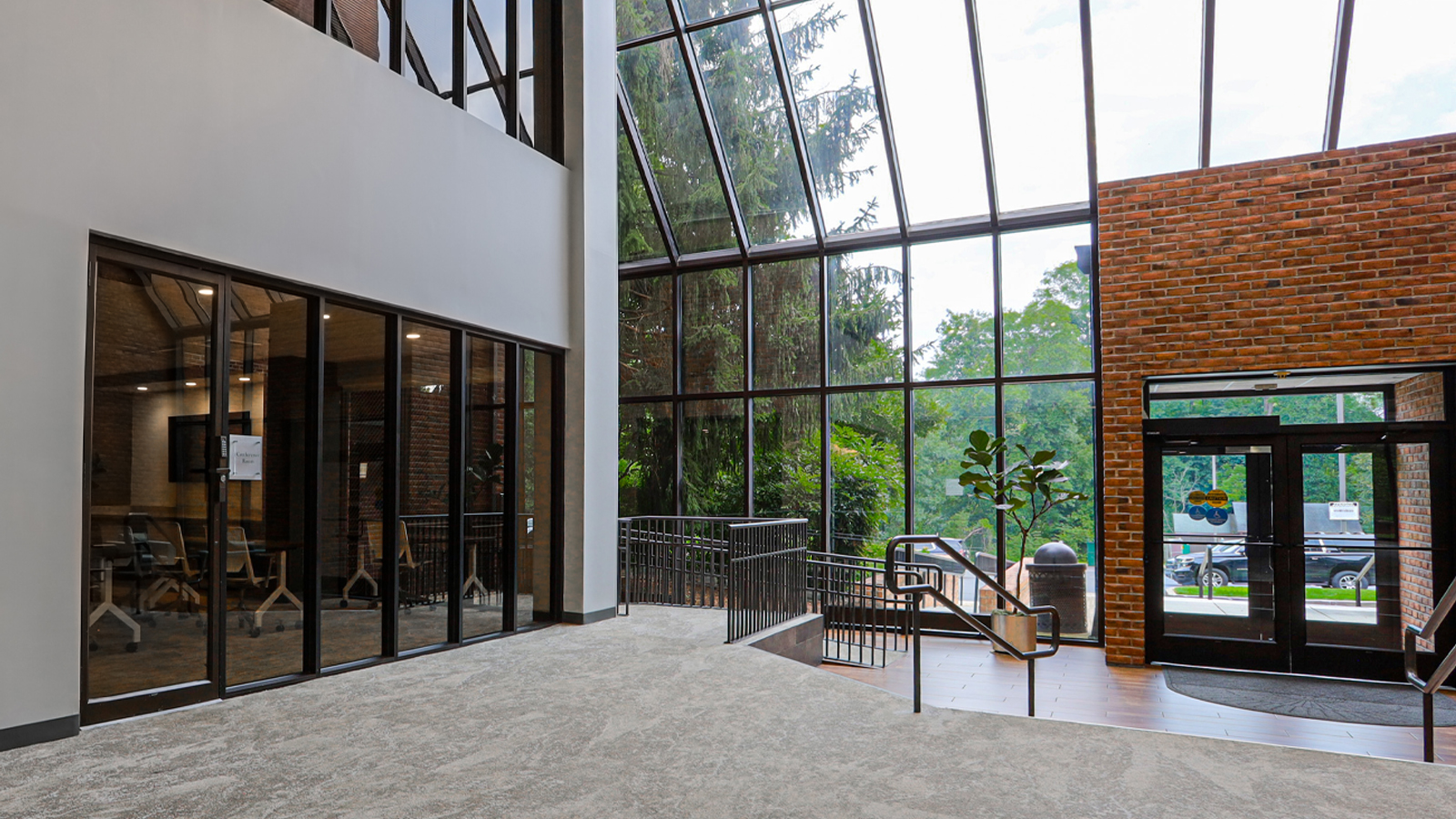 The North Park Conference Rooms are accessible from the lobby of 6 North Park Drive.