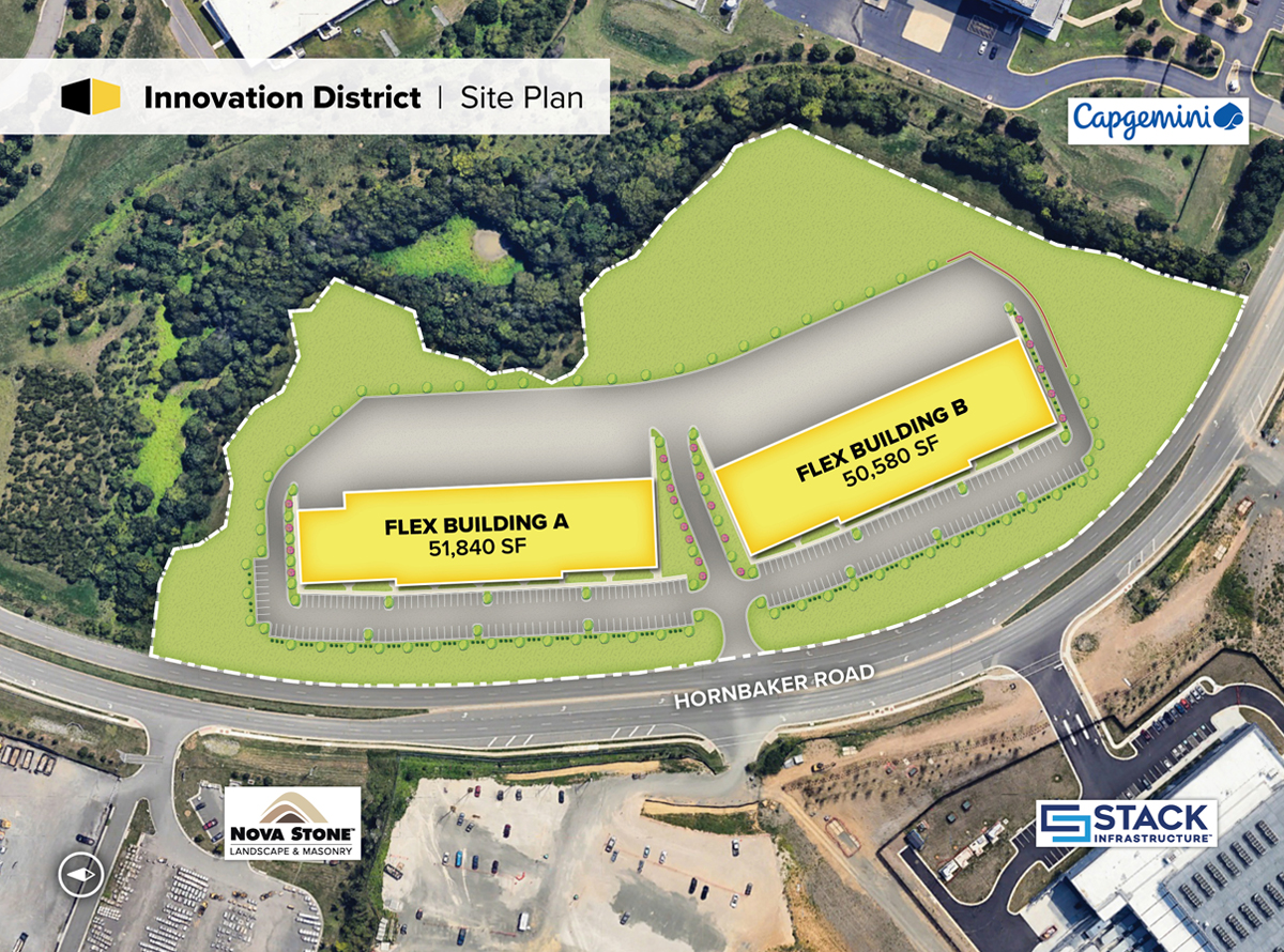 St. John Properties has been approved to purchase 13.2 acres in Innovation Park, Manassas, and proposes to develop approximately 100,000 square feet of flex/tech buildings, representing a $20.2 million total investment.