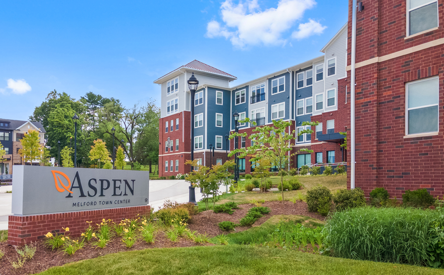 Aspen at Melford Town Center luxury multifamily in Bowie, MD