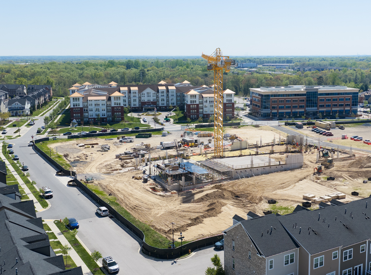 The Aspen at Greenleigh multifamily community is expected delivery in late 2027 in Middle River Maryland's Greenleigh mixed-use community.