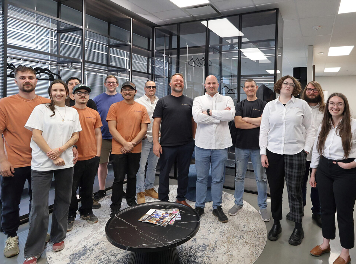 The Euromax Authentic European Furniture team at their Valley Grove facility in Pleasant Grove, Utah.